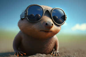 Stylish Mole With Sunglasses Wallpaper