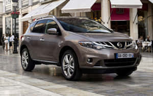 Stylish Nissan Murano On The Road Wallpaper