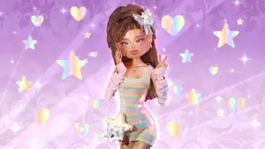 Stylish Pastel Dress Vibes Wallpaper