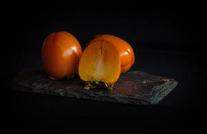 Stylish Persimmon Fruit Wallpaper