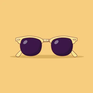 Stylish Purple Sunglasses Illustration Wallpaper