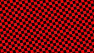 Stylish Red Checkered Pattern Wallpaper