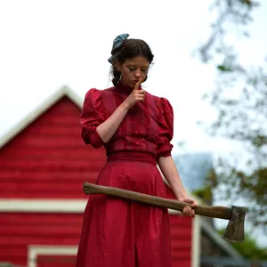 Stylish Red Clothing Ensemble Wallpaper