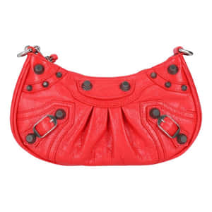 Stylish Red Handbag On A Solid Background Wallpaper