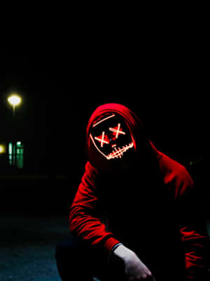 Stylish Red Hoodie On A Hanger Wallpaper