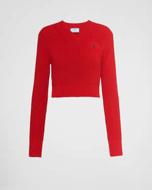 Stylish Red Sweater On A Hanger Wallpaper