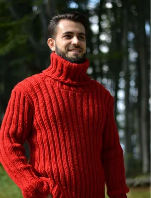 Stylish Red Sweater On White Background Wallpaper