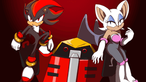 Stylish Rouge The Bat: Sonic Adventure's Fierce Treasure Hunter Wallpaper