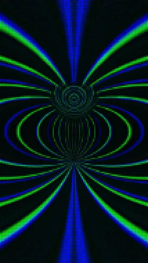 Stylish Symmetrical Pixel Design Wallpaper