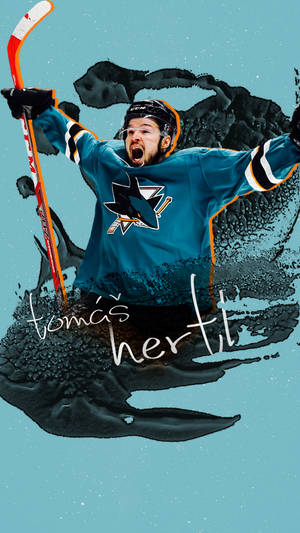 Stylish Tomas Hertl Poster Wallpaper