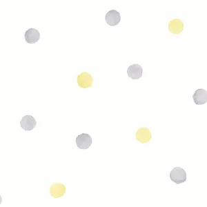 Stylish Yellow Polka Dot Background Wallpaper