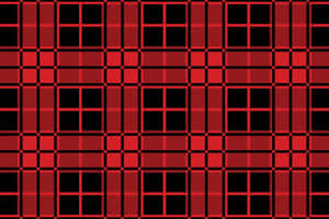 Stylishly Bold Plaid Pattern In Black And Red Wallpaper