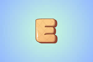 Stylized Bread Letter E Wallpaper