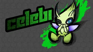 Stylized Celebi Artwork Wallpaper