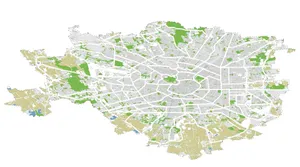 Stylized City Map Artwork Wallpaper