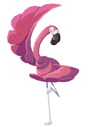 Stylized Flamingo Artwork Wallpaper