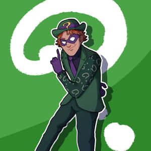 Stylized Riddler Artwork Wallpaper