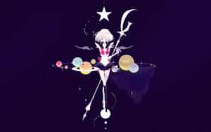 Stylized Saturn Sailor Moon Pfp Wallpaper