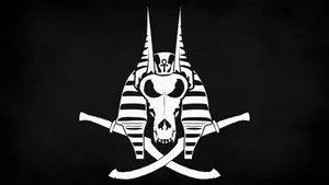 Stylized Skulland Crossbones Flag Wallpaper