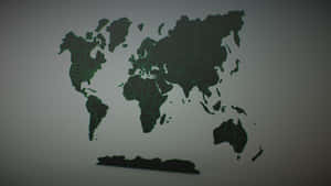 Stylized World Map3 D Wallpaper