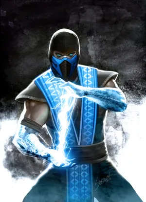 Sub-zero In Action: Frost Meets Fury Wallpaper