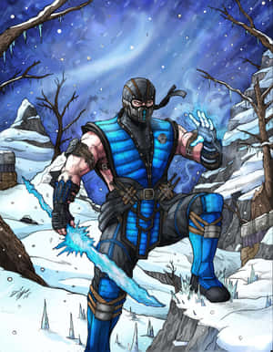 Sub-zero Shatters His Opponents In Mortal Kombat Wallpaper