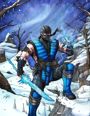 Sub-zero Shatters His Opponents In Mortal Kombat Wallpaper