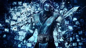 Sub-zero Unleashes The Ice Storm In Mortal Kombat Wallpaper