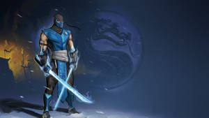 Sub-zero With Ice Swords Wallpaper