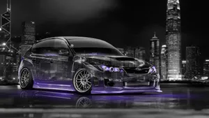 Subaru Transparent Smoky Grey Wallpaper