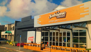 Sublime Coffee Roasters Building Exterior Wallpaper