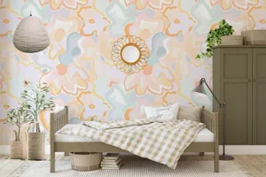 Subtle Patterns On The Walls Of The Bedroom Wallpaper