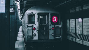 Subway Train Number 3 Wallpaper