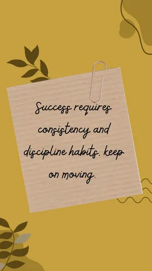 Success Discipline Quote Wallpaper