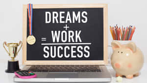 Success Formula Quote Workspace Wallpaper