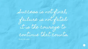 Successful Quote Amidst Failure Wallpaper