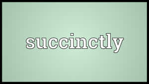 Succinct Succinctly Green Wallpaper