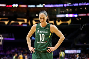 Sue Bird At Staples Center Wallpaper