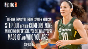 Sue Bird Motivational Quote Wallpaper