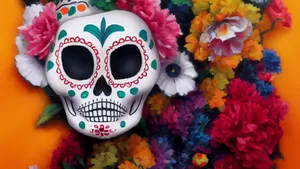 Sugar Skulls, A Beautiful Symbol Of Mexican Culture Wallpaper
