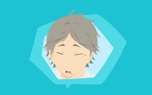 Sugawara Koshi In Action On The Volleyball Court Wallpaper