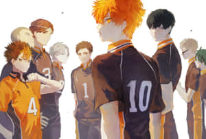 Sugawara Koshi On The Volleyball Court Wallpaper