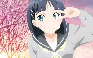 Suguha Kirigaya – Engaged In Virtual Reality Wallpaper