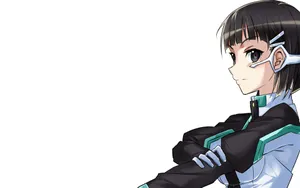 Suguha Kirigaya In Action During An Intense Virtual Reality Gaming Session Wallpaper