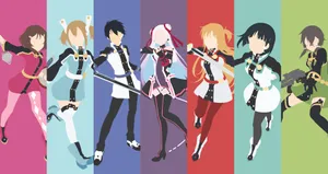 Suguha Kirigaya In Virtual Reality Gaming World Wallpaper