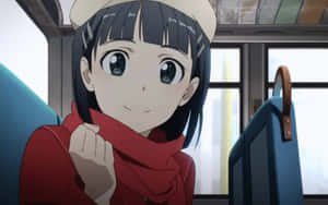 Suguha Kirigaya Striking A Confident Pose In The Virtual World Wallpaper