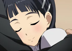 Suguha Kirigaya Striking A Pose In A Dynamic Outdoor Setting Wallpaper