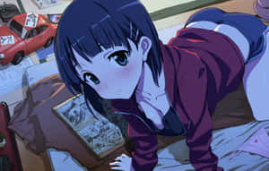 Suguha Kirigaya Striking A Pose In Her Vibrant Outfit Wallpaper