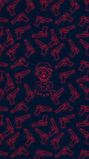 Suicideboys Skull And Guns Poster Wallpaper
