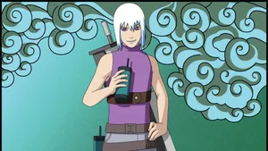 Suigetsu Hozuki Unleashing His Powers In Intense Battle Wallpaper